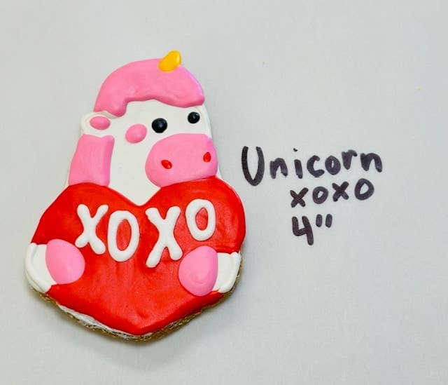 Unicorn XOXO Be Mine | Lucky Biscuit Treat Lucky Biscuit Pet Bakery 