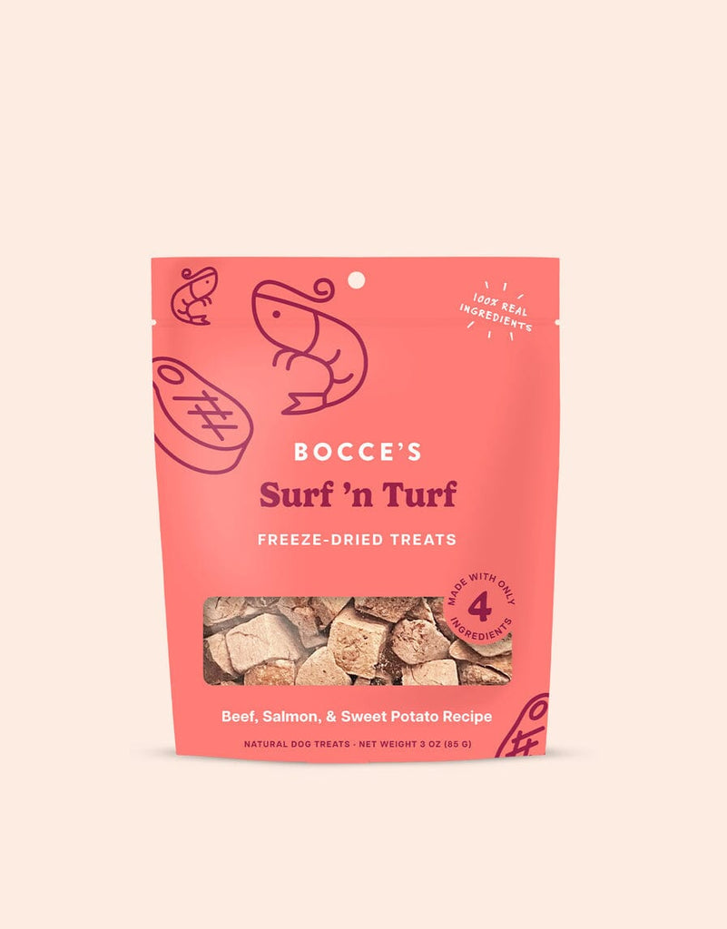 Bocce’s Freeze Dried Treats Bocce's Bakery Surf’n Turf 