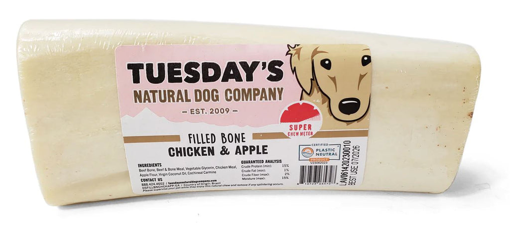 Filled Bones | Tuesday's Natural Dog Company Tuesday's Natural Dog Company 5" Chicken & Apple 