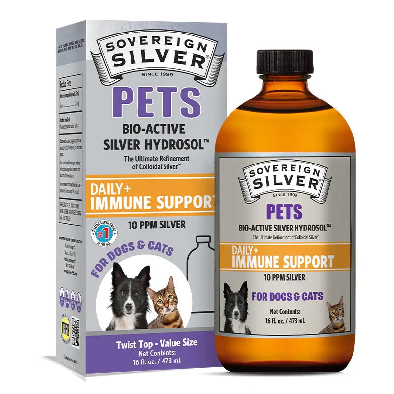 Daily+ Immune Support | Sovereign Silver Animals & Pet Supplies Sovereign Silver Bio-Active Silver Hydrosol–16oz 