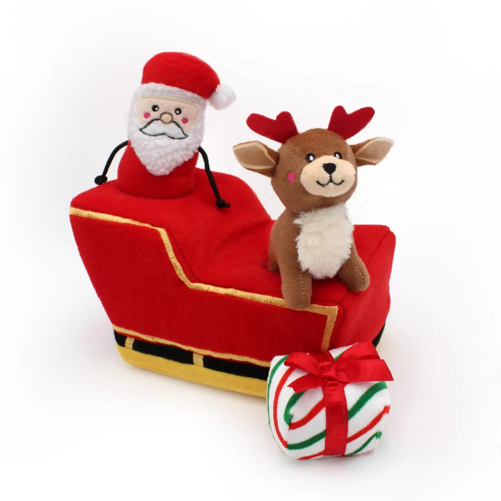 Santa Sleigh Burrow Toy | Zippy Paws ZippyPaws 