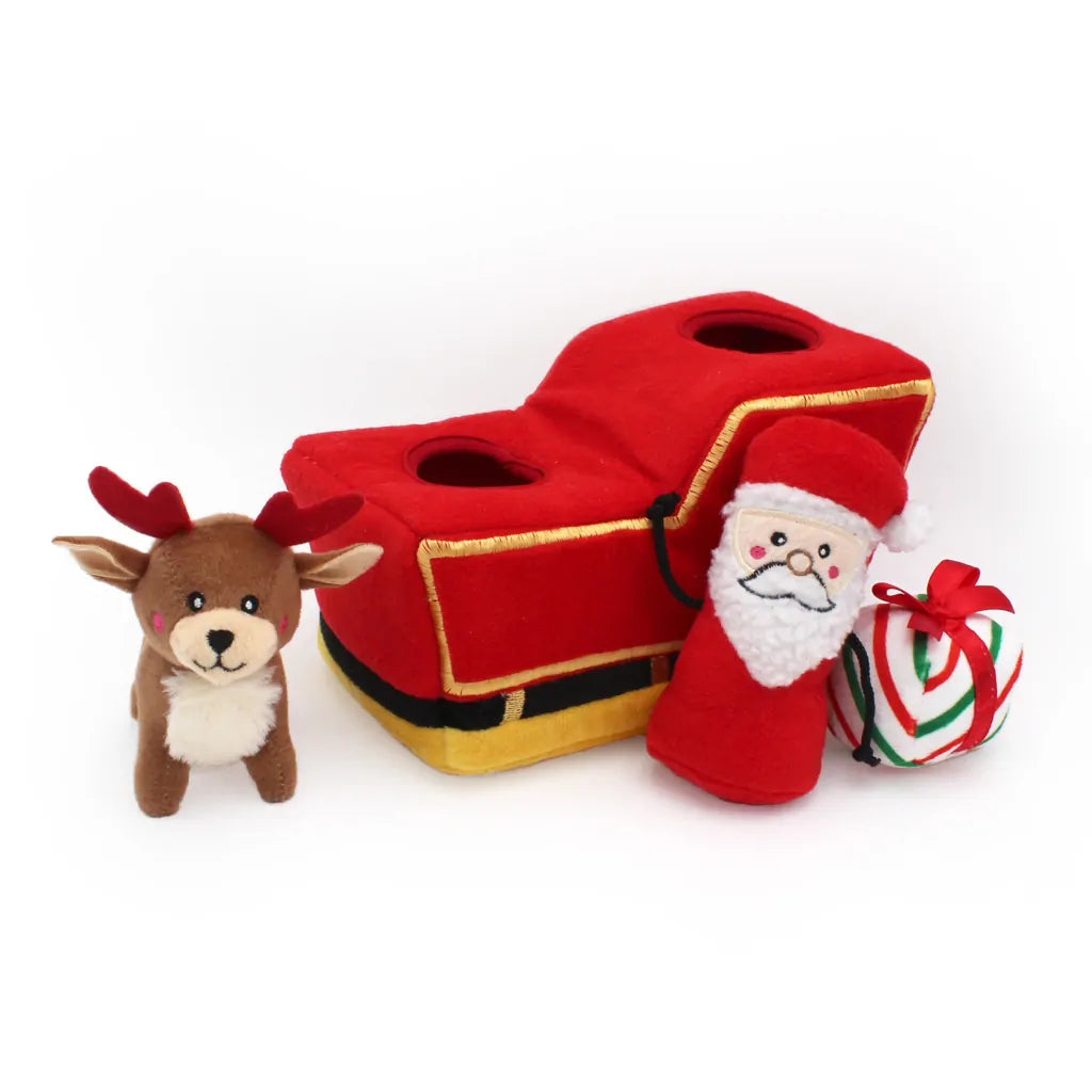 Santa Sleigh Burrow Toy | Zippy Paws ZippyPaws 