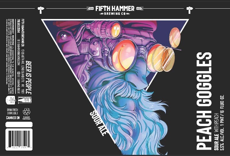 Fifth Hammer Brewing Co. Beer Chateau Le Woof Peach Goggles 