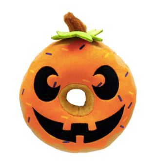 Donut |Power Plush Dog Toys Huxley & Kent Pumpkin Donut 